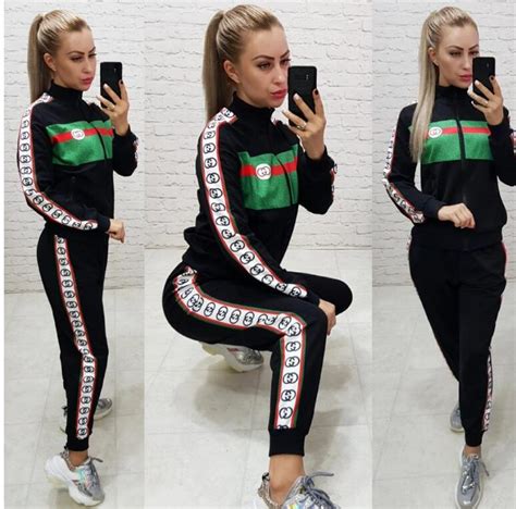 gucci pants with boots attached|Gucci jogging suit women.